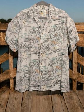 Ron Chereskin Vintage Hawaiian Shirt Men's Large EUC